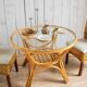 Table en bambou et rotin