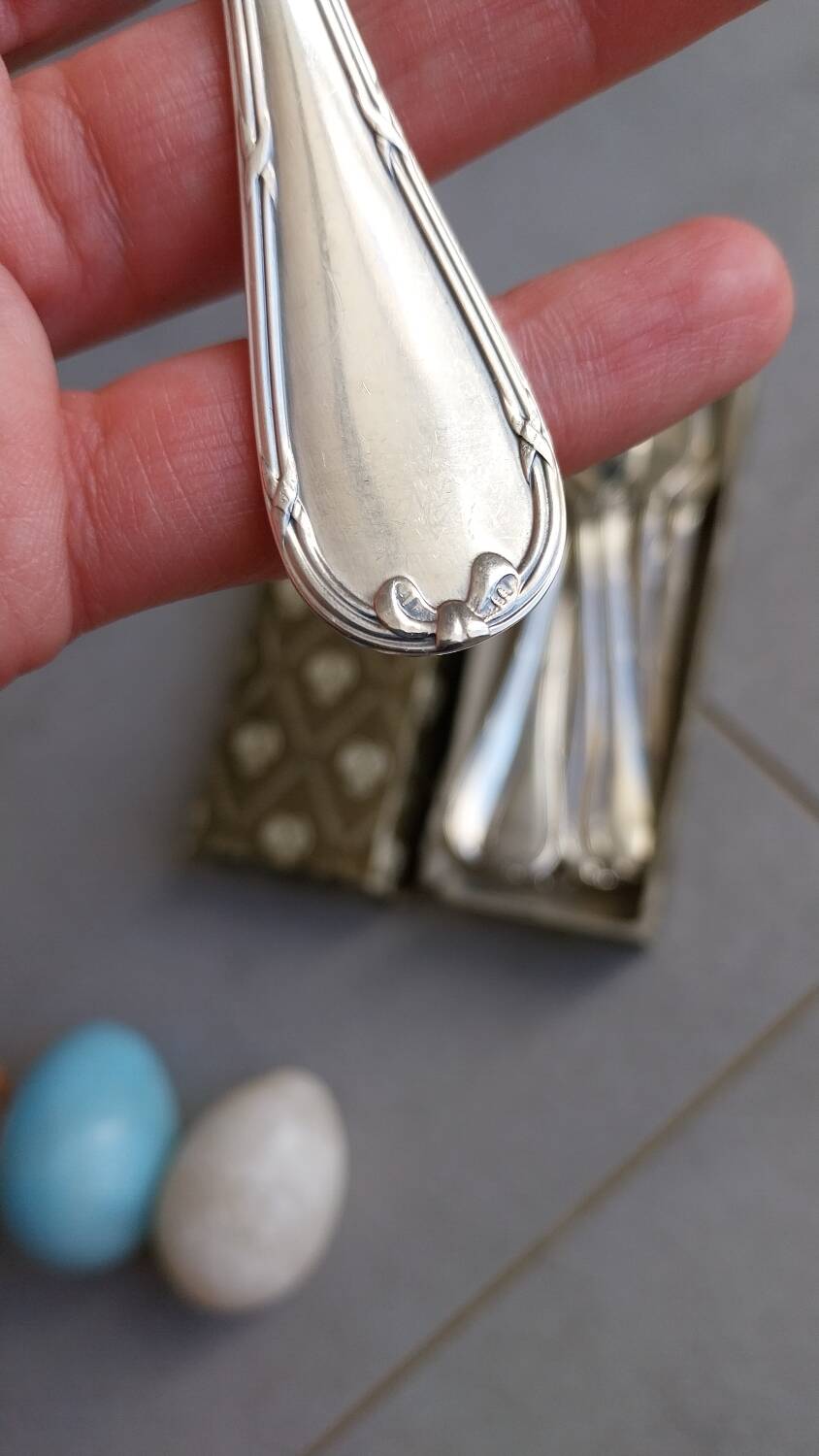 12 oyster forks Christofle