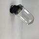 Glass wall lamp and vintage bakelite