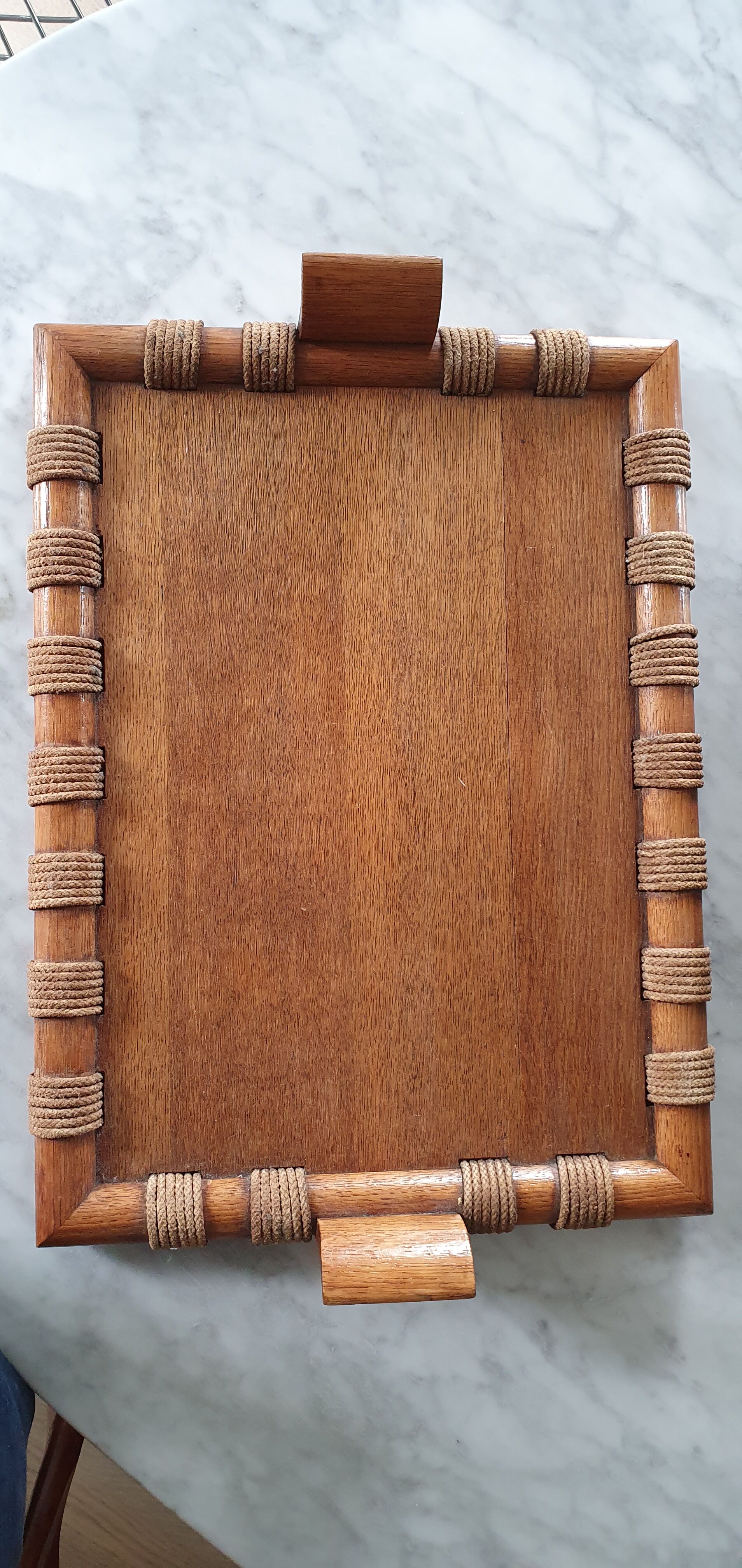 Scandinavian wooden and rope plateau