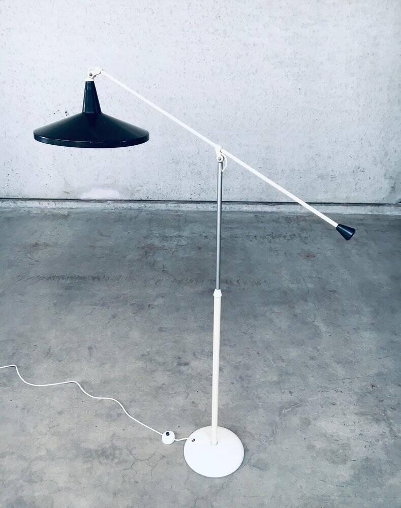 Panama Floor Lamp in Black by Wim Rietveld for Gispen, 1957