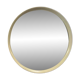 Beige vintage round mirror in a space style / wall mirror