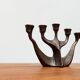 Vintage German brutalist metal candlestick by Dalbeck.