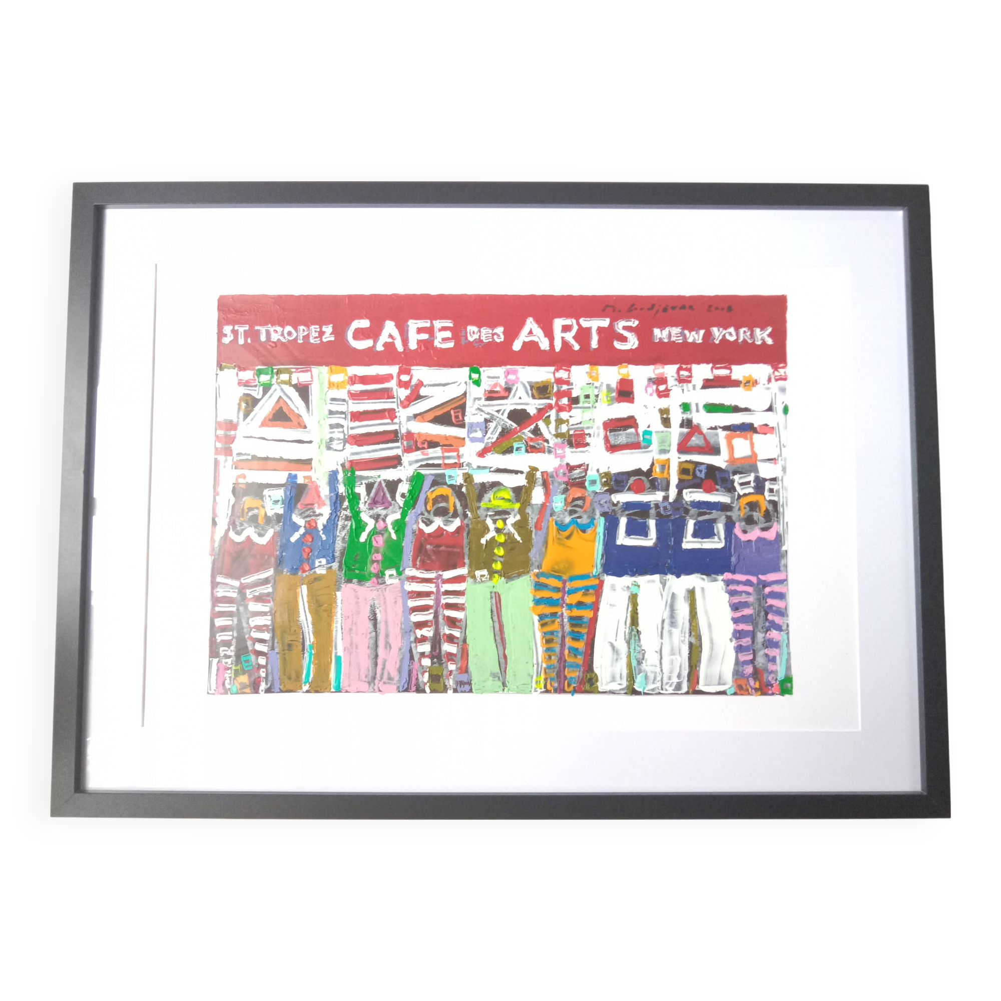 Café des Arts Saint-Tropez Signed Michel Godjevac