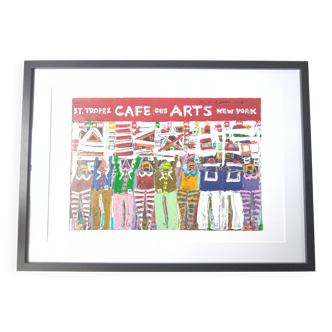 Café des Arts Saint-Tropez Signed Michel Godjevac