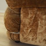 Velour armchair, Italian design, 1970s, production: Italy