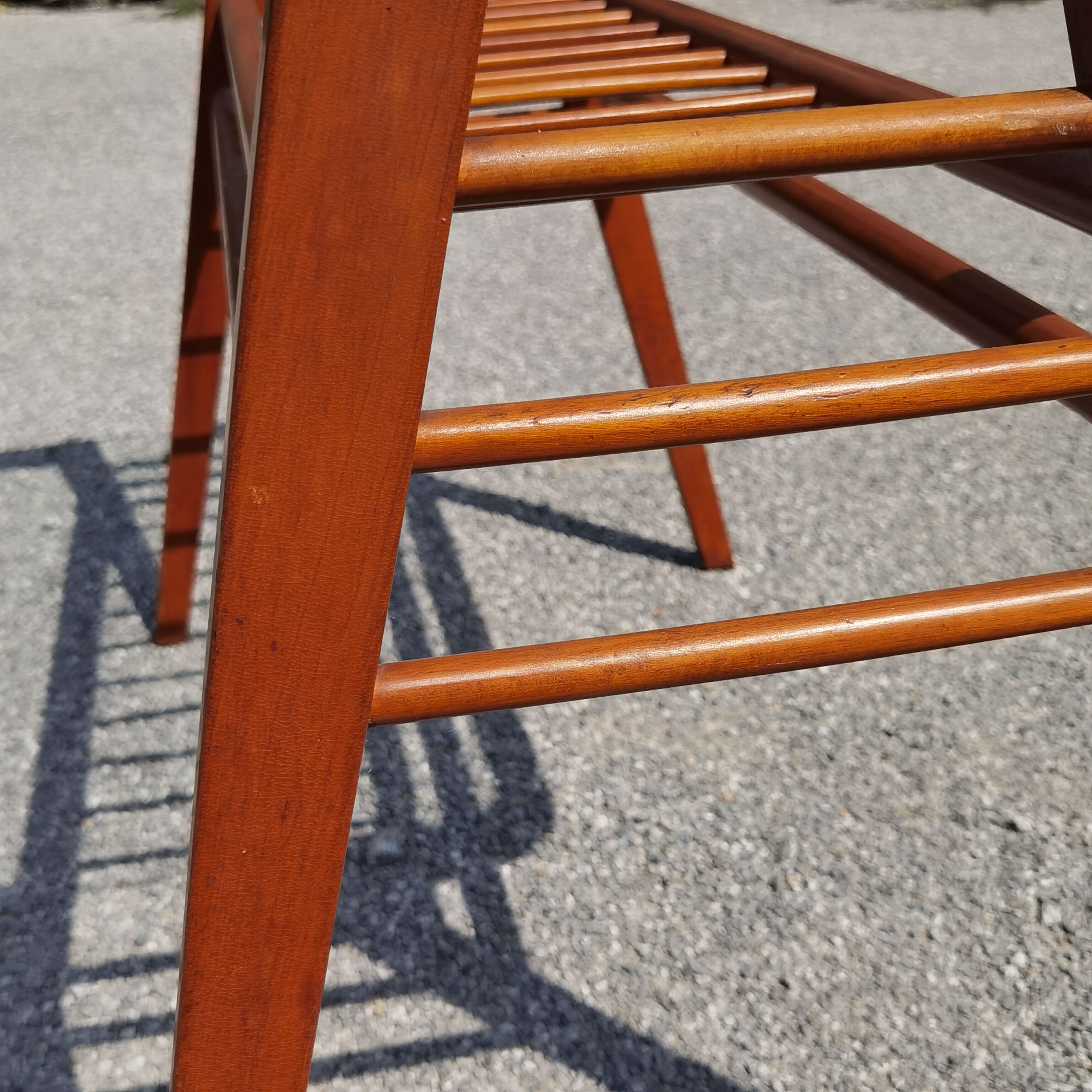 Side table or wood and glass console by Frantisek Jirak 1960