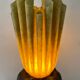 Georgia Jacob gold leaf lamp from the 70s and 80s signed