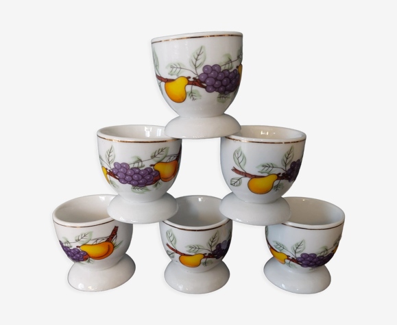 Lot de 6 coquetiers céramique movitex