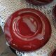 4 antique fondue plates