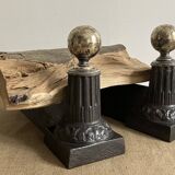 Pair of neo-classical andirons
