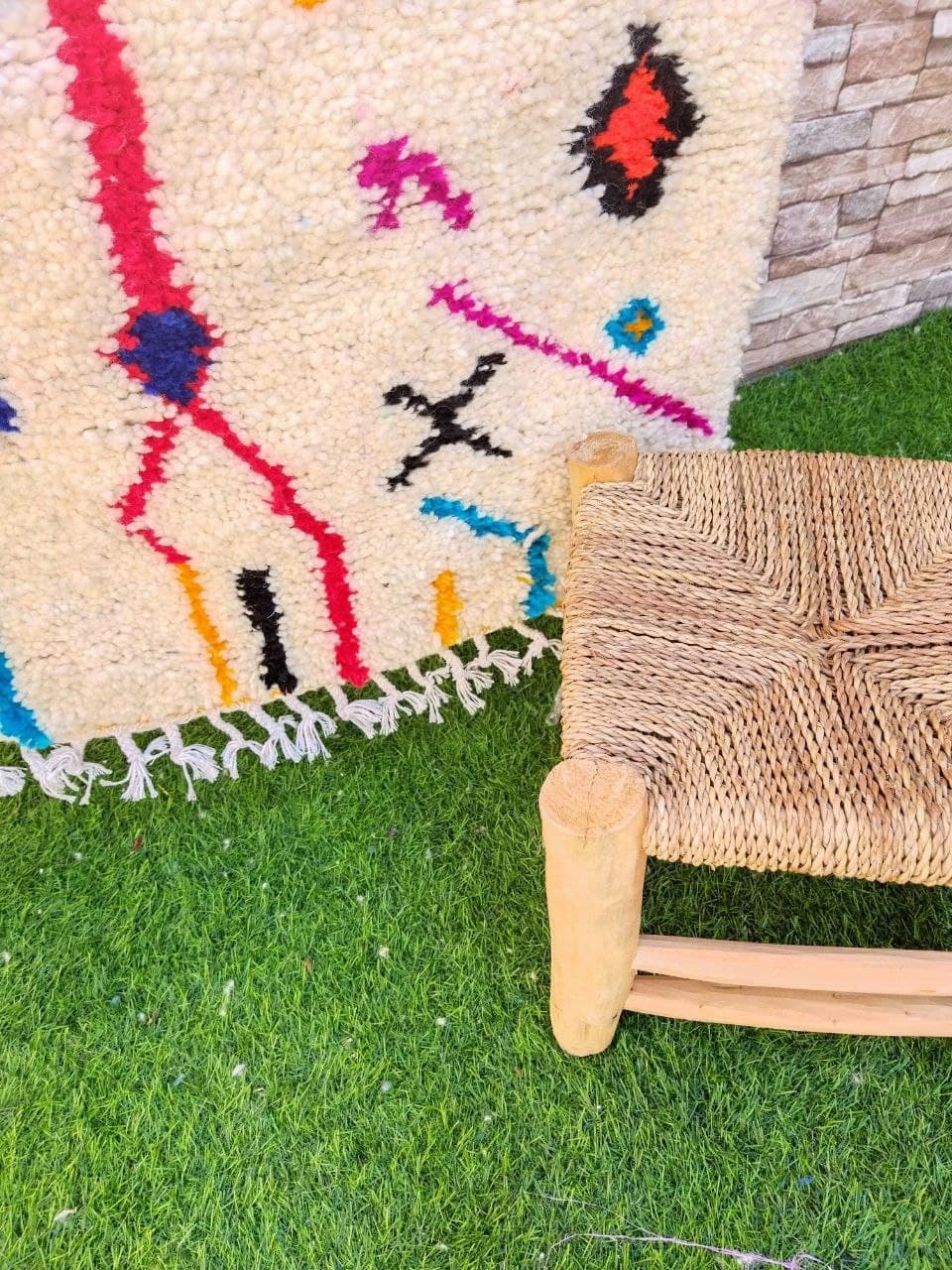 Tapis berbère marocain coloré Azilal 260 x 150cm