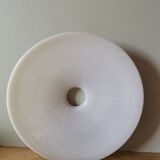 White opaline lampshade pendant lamp vintage