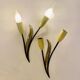 Mid-Century Floral Wall Lamps from 1950'