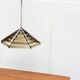 Geometric postmodern vintage pendant lamp, 1980s.