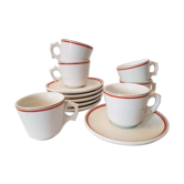 Chocolate bar porcelain of Auteuil service 70s
