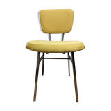 Chaise vintage relookée jaune