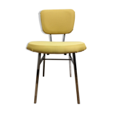 Chaise vintage relookée jaune