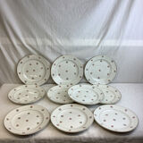 Vintage flat plates made in France Digoin