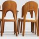 Vintage Danish dining chairs by Niels Koefoed solid teak, set of 10