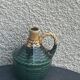 Liquor carafe, shape of Dame Jeanne Barbotine, vintage glazed ceramic