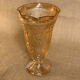 Iridescent glass vase with floral motifs in 40s style