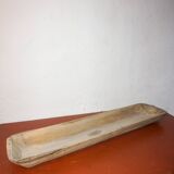 bol à pâte en bois antique * auge à pain de ferme sculptée à la main * rustique