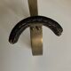 Adnet hook in bronze and leather 1950