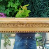 Antique Louis XVI gilded wood mirror