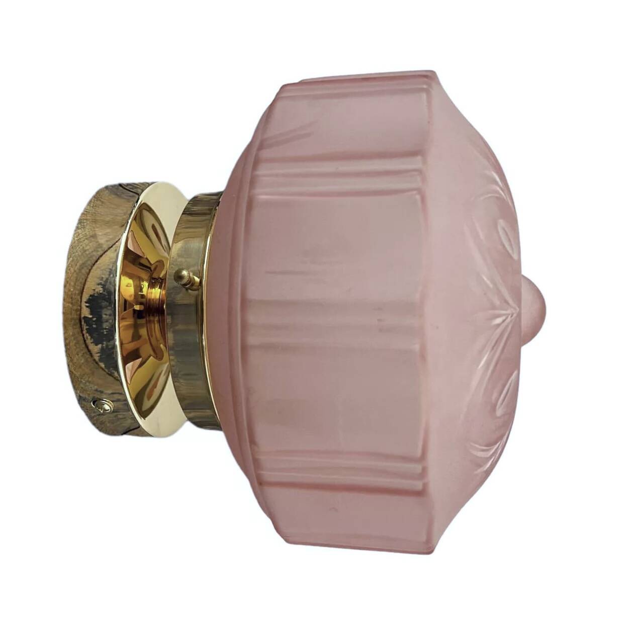 Pink Art Deco wall or ceiling light
