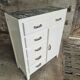 Brocante commode blanc crème des années 50