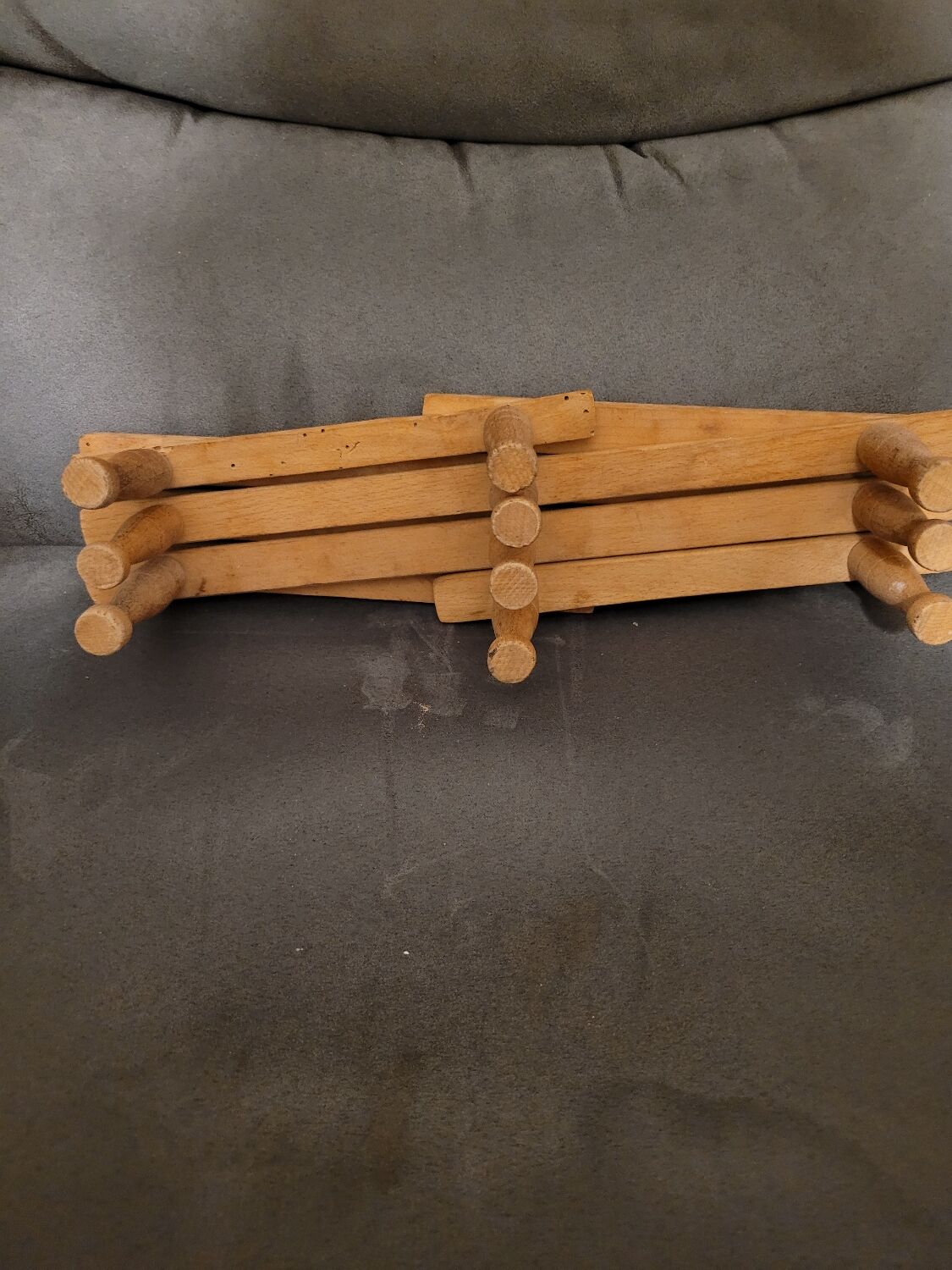 Vintage accordion coat rack