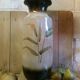 Vintage West Germany ceramic bamboo vase