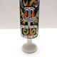 Black Lacquered Ceramic Goblet Vase by by Roger Capron, France