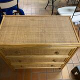 Bamboo chest of drawers