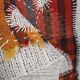 Tenture Murale Tissée Abstraite, Art Textile Fait Main, 105x112 Cm