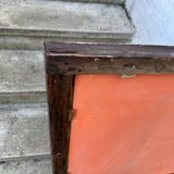 Grand miroir de bar en laiton 110x86