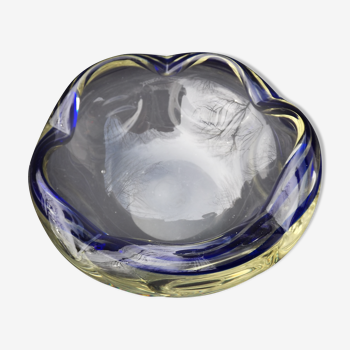 Glass pate trinket bowl