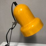 Space age 1970 yellow metal desk lamp