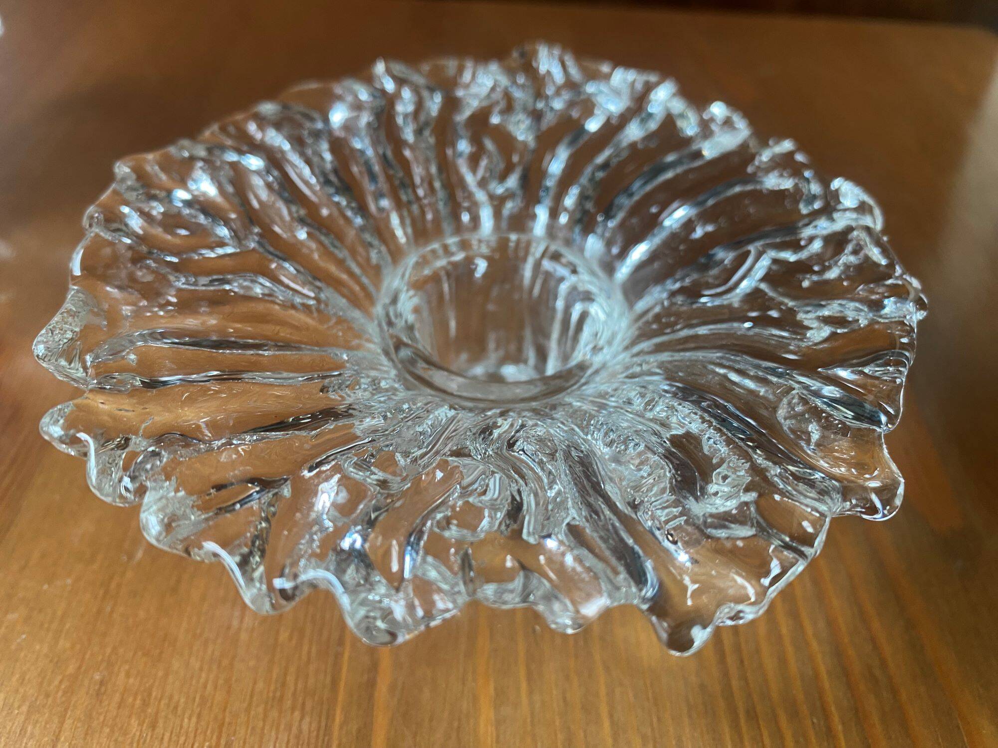 Pair of vintage Scandinavian sunflower candlesticks from the 70s