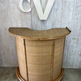 Vintage rattan bar