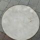 Old bistro table with marble top and cast iron base.