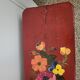 Bench with flowery decorations