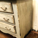 Storage cabinet patinated wood XX Century