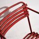 Antique red garden chairs (c.1920). Set of 4 pieces #37