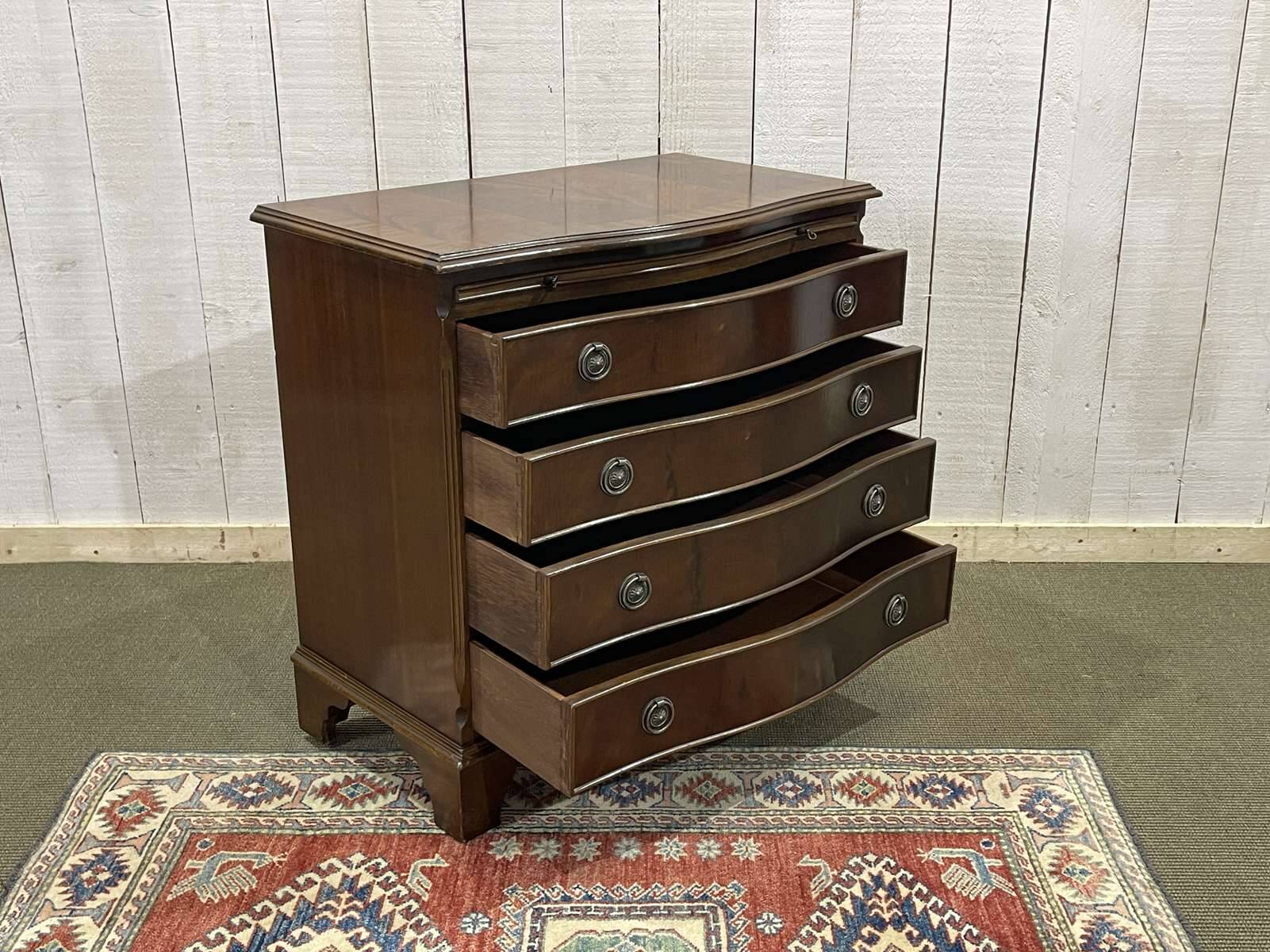 English mahogany commode from the 1950s.