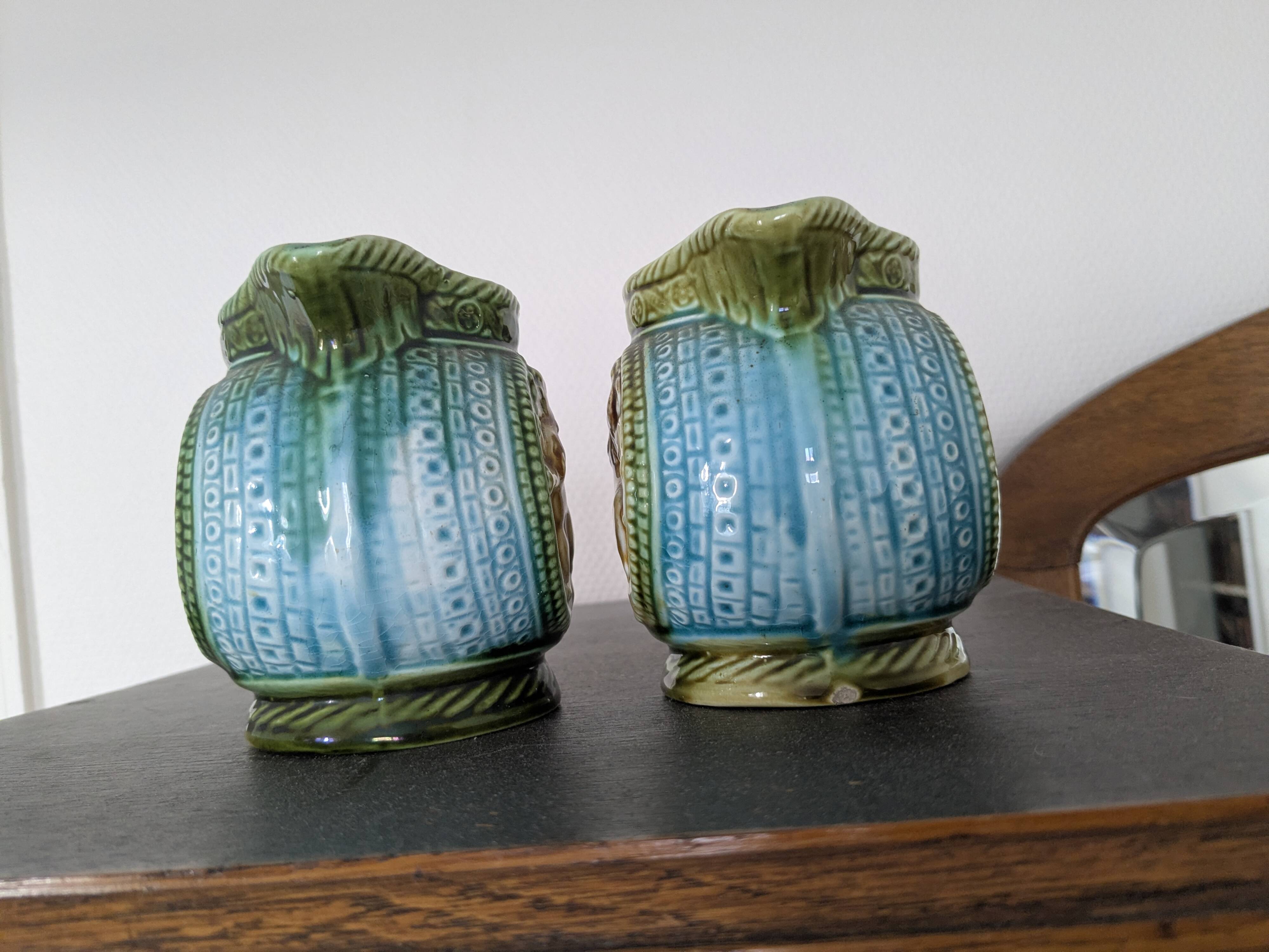 Set of slipware ceramics in Onnaing style