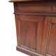 Oak desk with 9 drawers and leather writing pad.