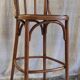 High chair in curved wood - mid. 20th century