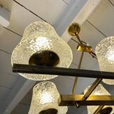 6 glass chandelier